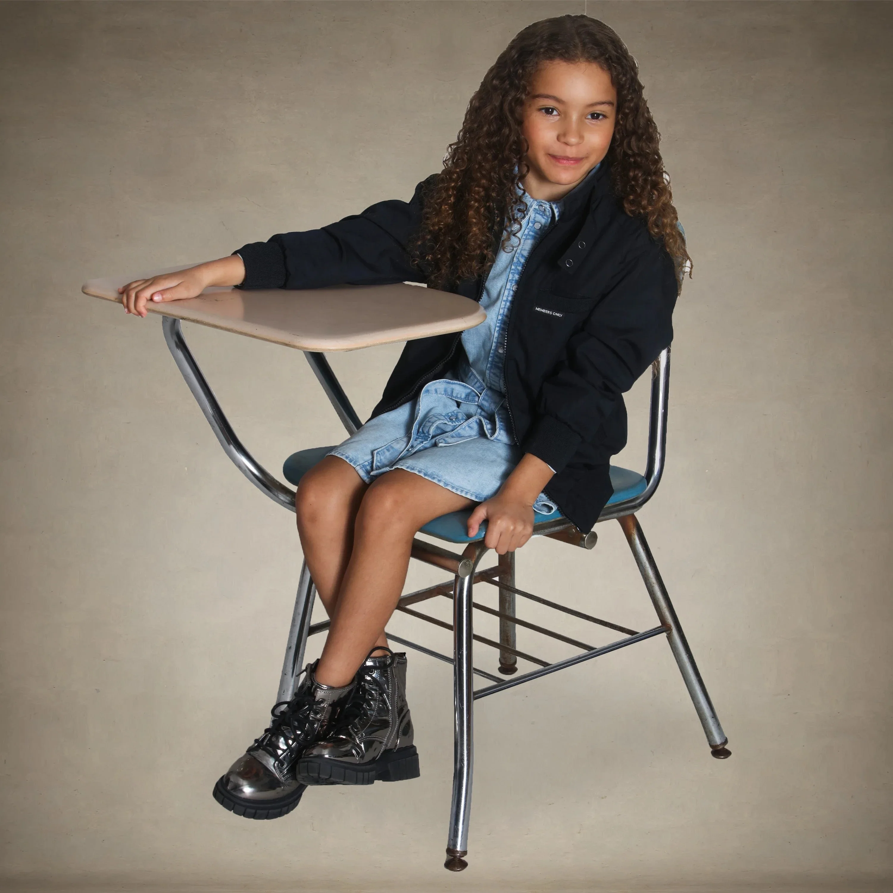 Girl's Iconic Racer Jacket - Image 3