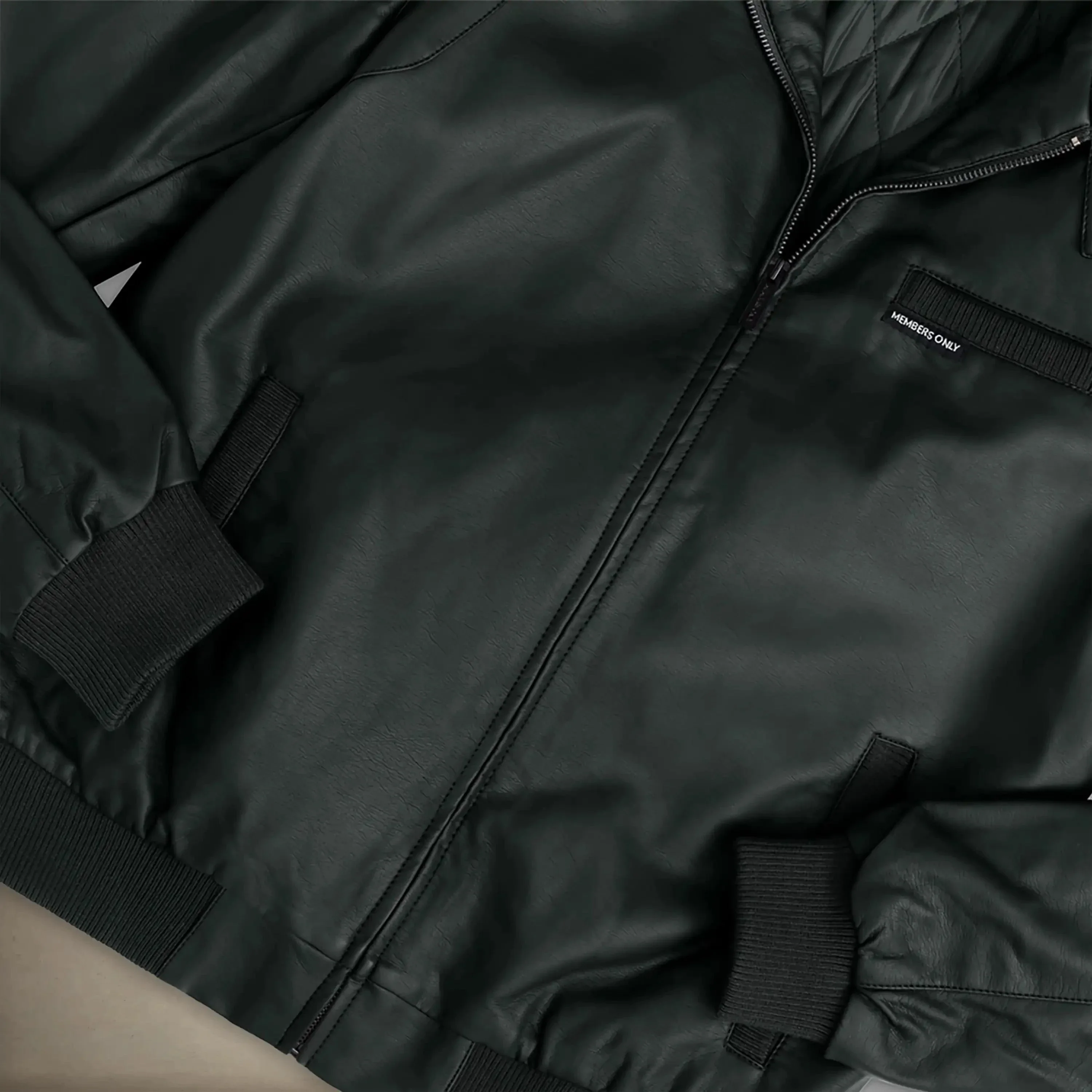 Men's Faux Leather Iconic Racer Jacket - Image 16