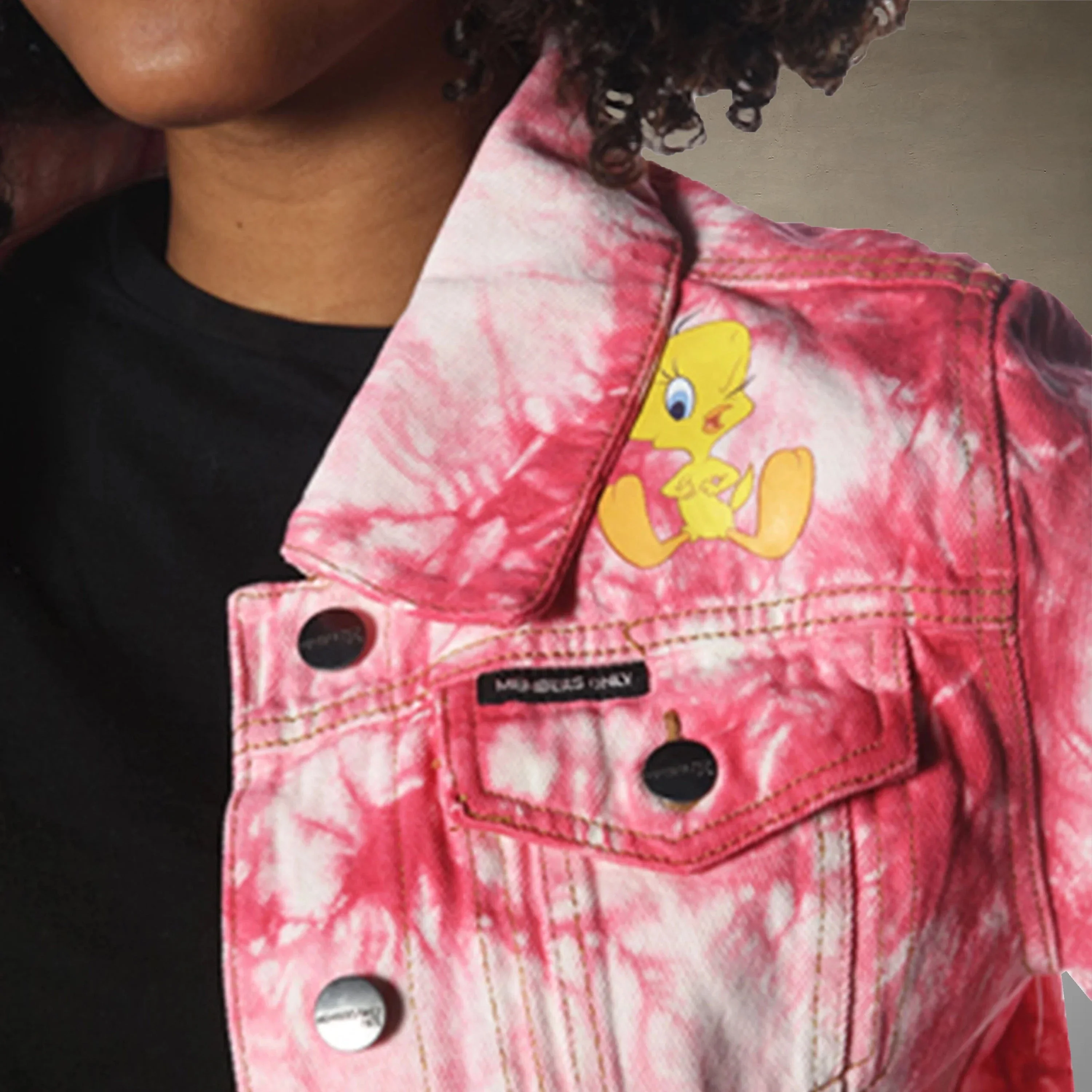 Women's Bull Denim Looney Tunes Trucker Jacket - FINAL SALE - Image 4